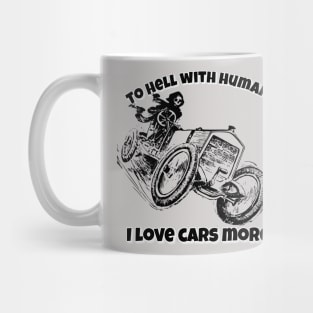 Grim reaper likes cars Mug